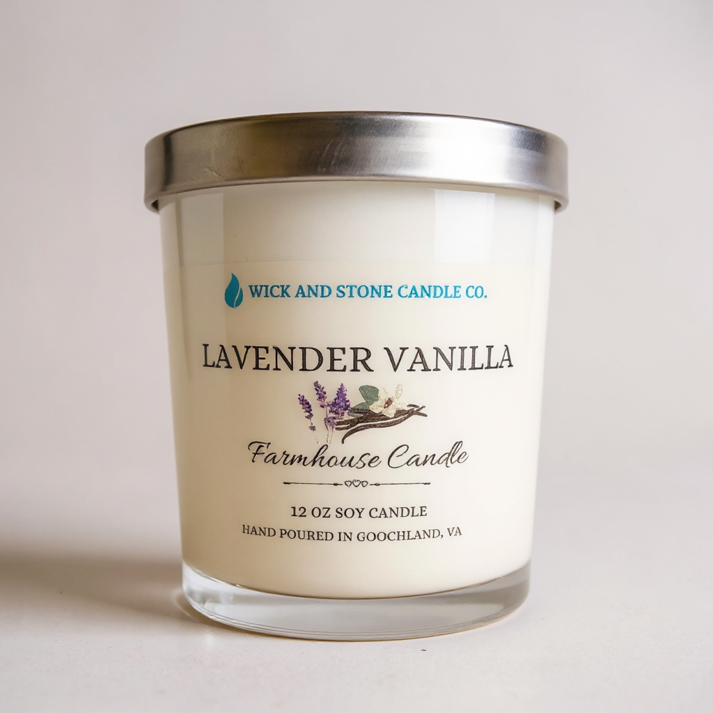 Lavender Vanilla 10 oz Soy Candle