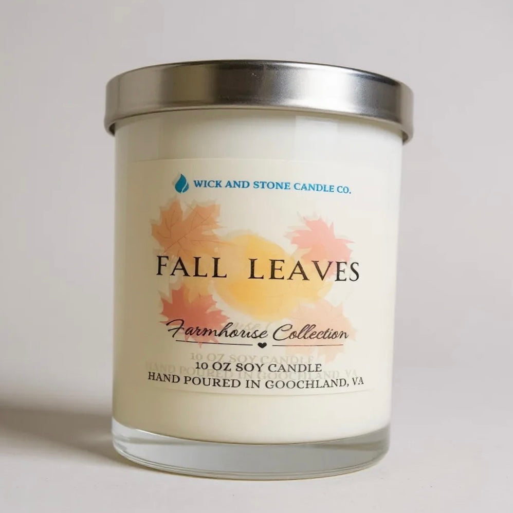 Fall Leaves 10 oz Soy Candle