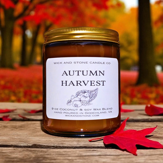 Autumn Harvest 9 oz Soy Coconut Wax Candle
